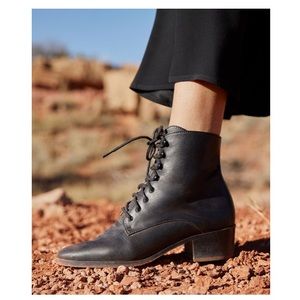 Christy Dawn - The Dawn Boot in Noir Leather